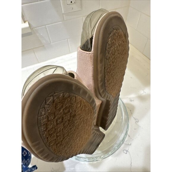 LONDON FOG PINK LEATHER SLINGBACK SANDALS WOMENS SIZE 8.5 M - Picture 9 of 12